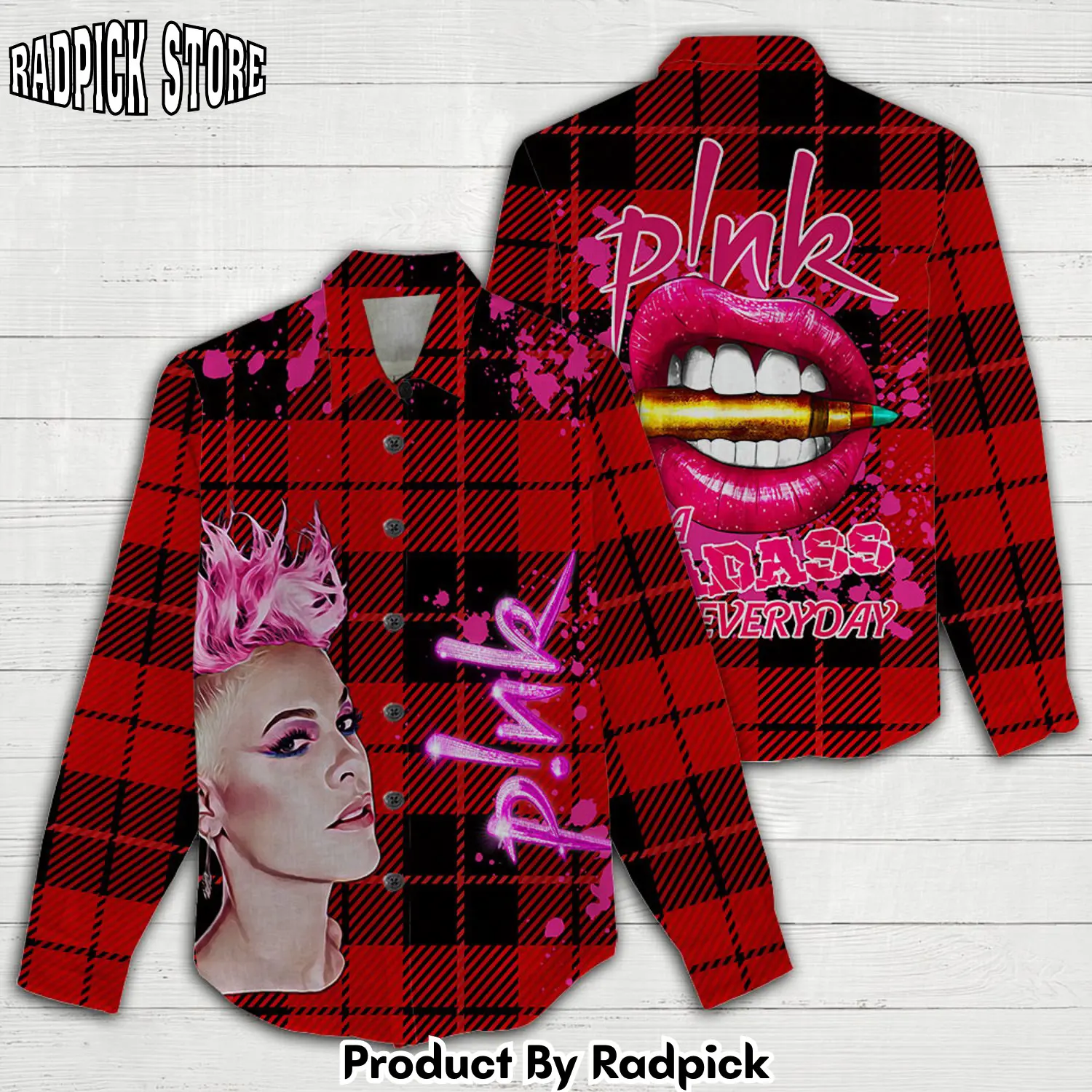 Radpick pnk 3d linen shirt rp662470